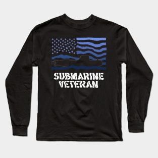 Submarine veteran USA American hero veterans day Long Sleeve T-Shirt